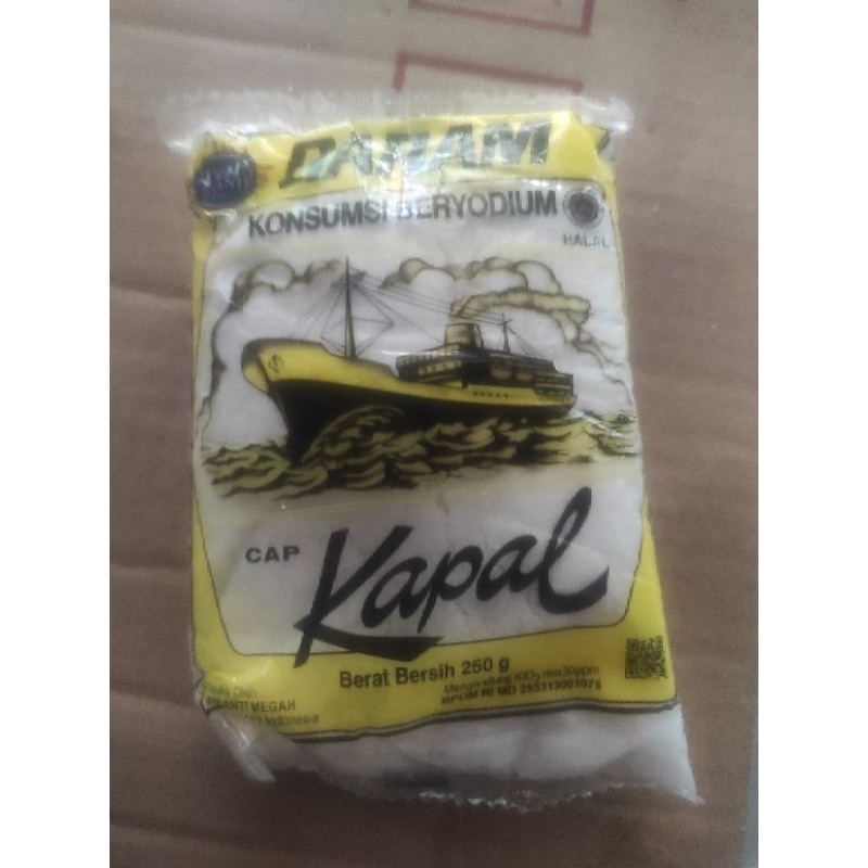 

garam cap kapal 250gram