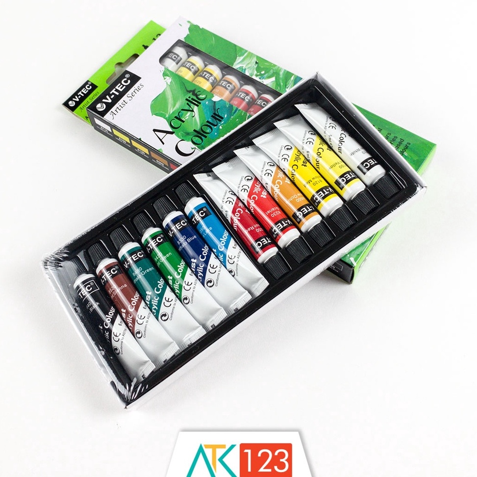 

Sale Sekarang Cat Akrilik VTec 12 Acrylic Colours VT612A