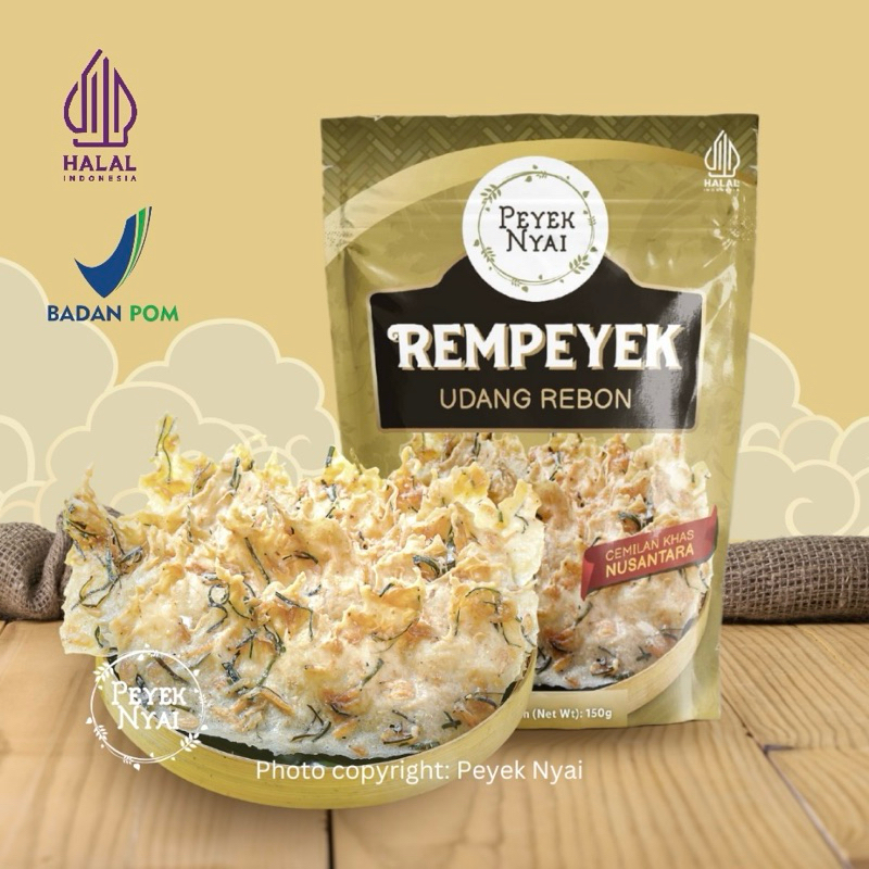 

PEYEK NYAI - Rempeyek Udang Rebon (Pouch)