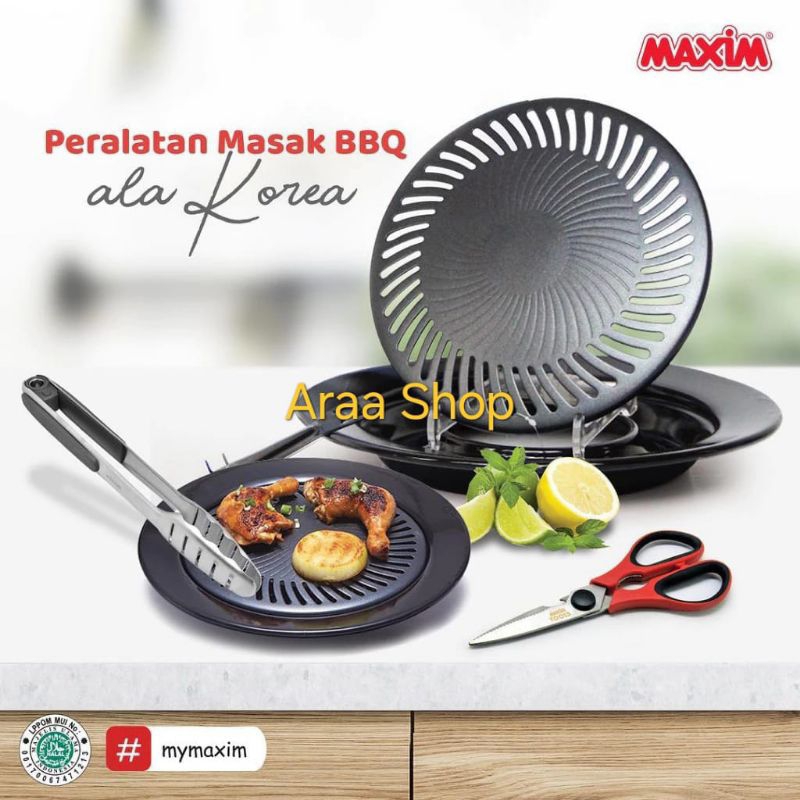 MAXIM Ultra Grill Panggangan Kompor Teflon Ultragrill Anti Lengket Non-Stick Maspion 25cm Alat Peman