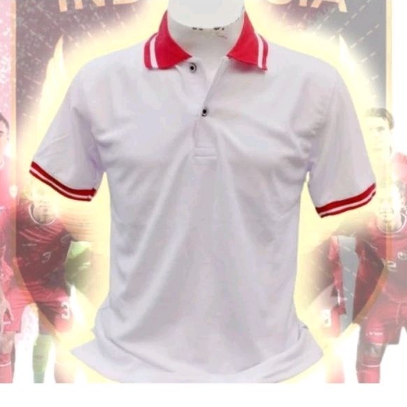 KAOS POLO MERAH PUTIH - POLO SHIRT MERAH PUTIH - KAOS KERAH 17 AGUSTUS