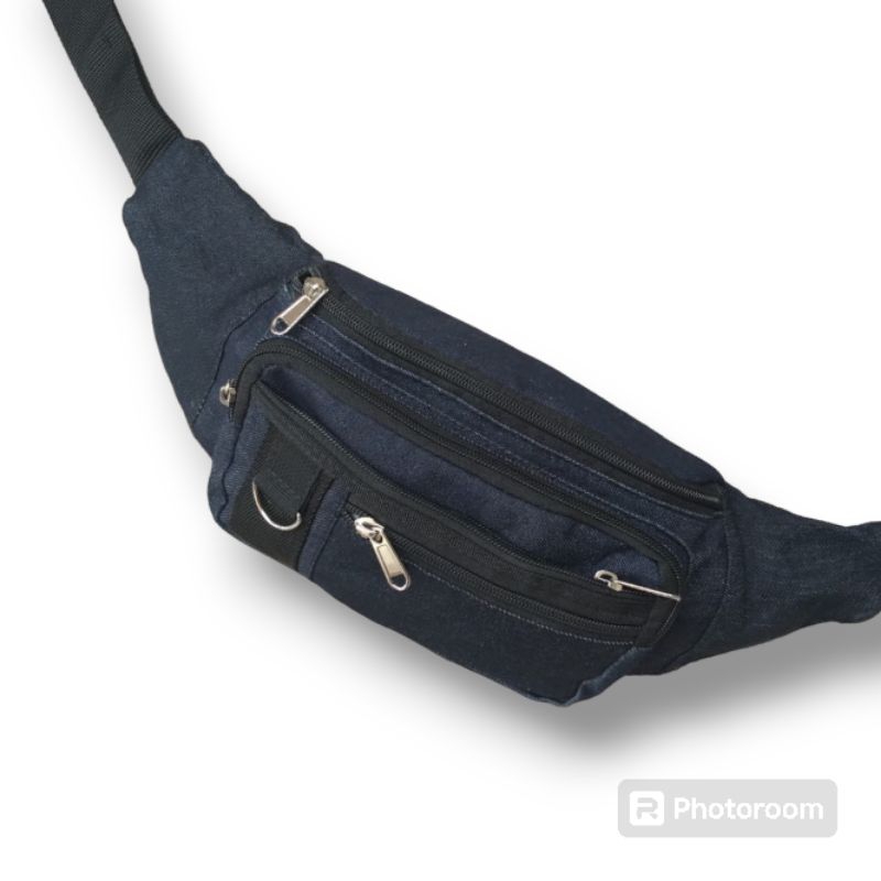 Tas Selempang Pria Tas Pria Bahan Jeans Casual Pemium