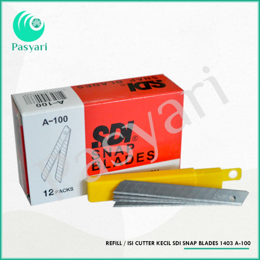 

[KECIL] Refill Isi Cutter Kecil SDI Snap Blades 1403 A-100