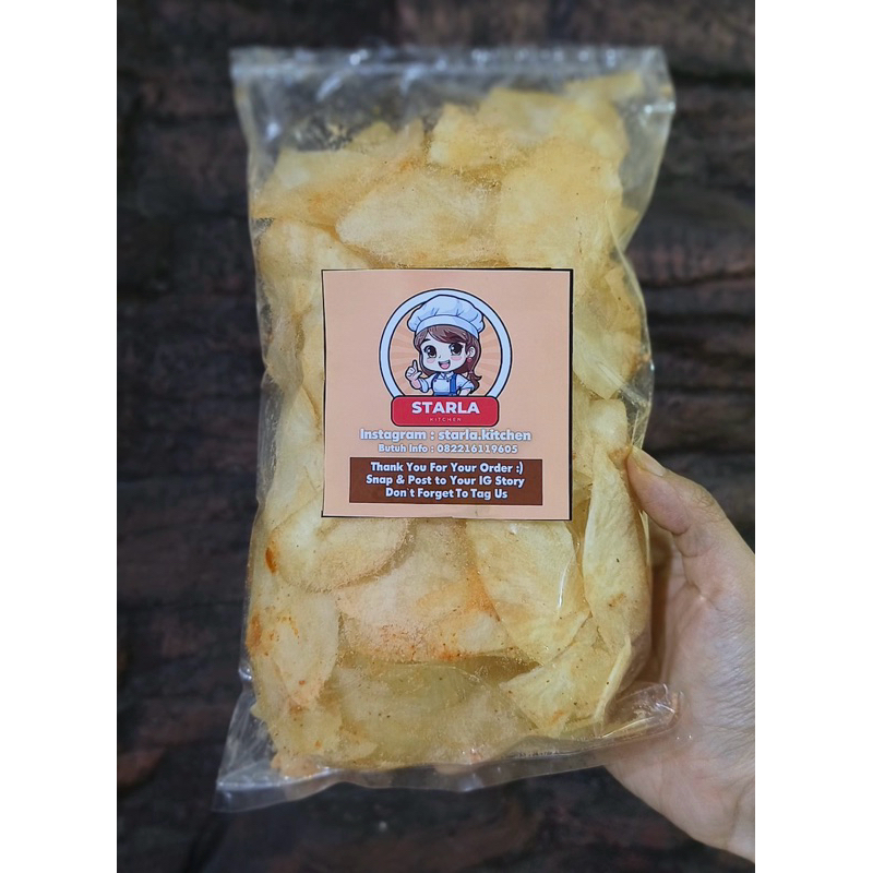 

Keripik Singkong Homemade Kripik Renyah Irisan Tipis Made by Order Original Pedas Manis Asin Manis Kripik