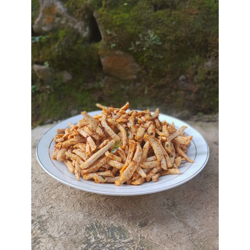 

paket usaha basreng kemasan kecil 30gr. bonus 1 pcs. basreng pedas daun jeruk, basreng viral.