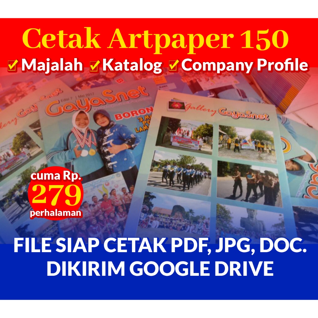 

PRINT, CETAK : Majalah, Buku Saku, Bloknote, Company Profile (ART PAPER Super Glosy 120 - 150gsm)