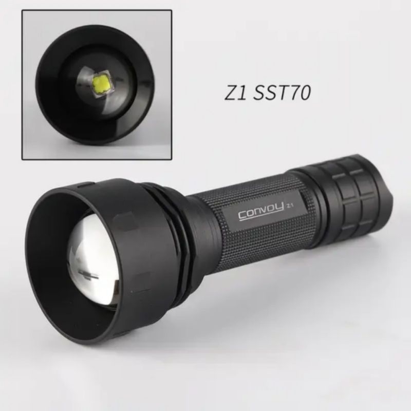 Senter Convoy Z1 Zoomable Dengan Led SST70 Driver 12 Group