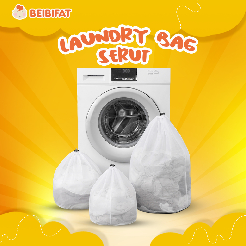 Laundry Bag Serut Laundry Net Serut Kantong Jaring Bra Jaring Serut