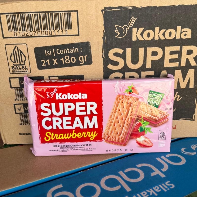 

kokola super cream 180 gram 1 dus isi 21 pcs