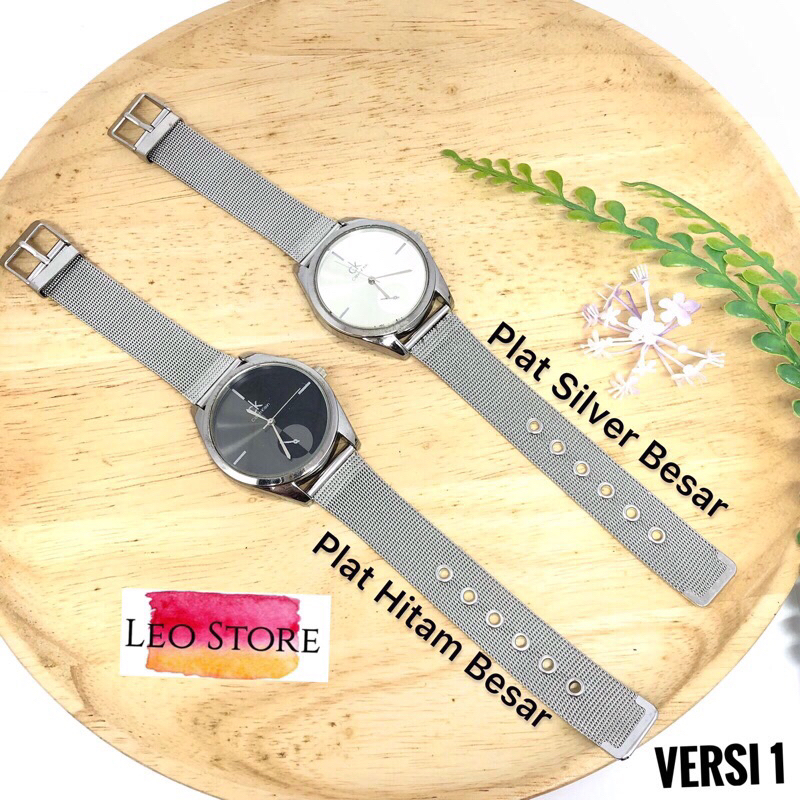 Jam Tangan Wanita Rantai Pasir Silver Size Kecil 3 Versi