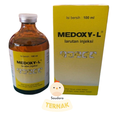 Medoxy L 100 ml Obat Snot Ngorok Hewan Ayam Sapi Kambing Medion