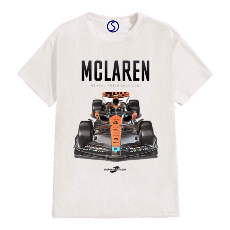 KAOS NASCAR McLAREN REVEAL THEIRE 2023 CAR TSHIRT F1 WHITE