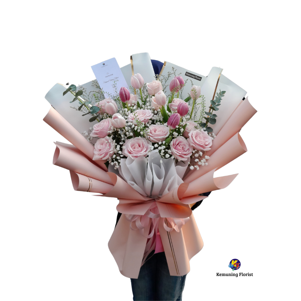 Hand buket malang/ bunga tangan malang/ fresh flower/ bunga segar malang