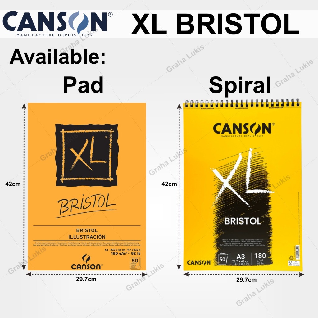 

Canson XL Bristol Pad / Spiral - A3