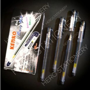 

Kenko pen gel easy gel 0.5 mm hitam . 12 unit