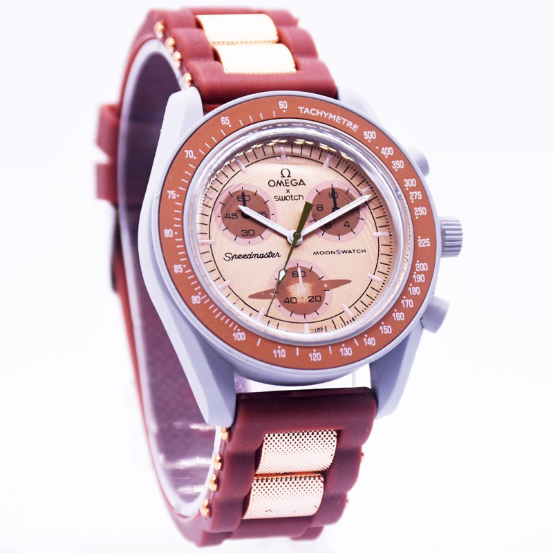 [COD] Jam Tangan Wanita Omega x Swatch Fashion Tahan Air