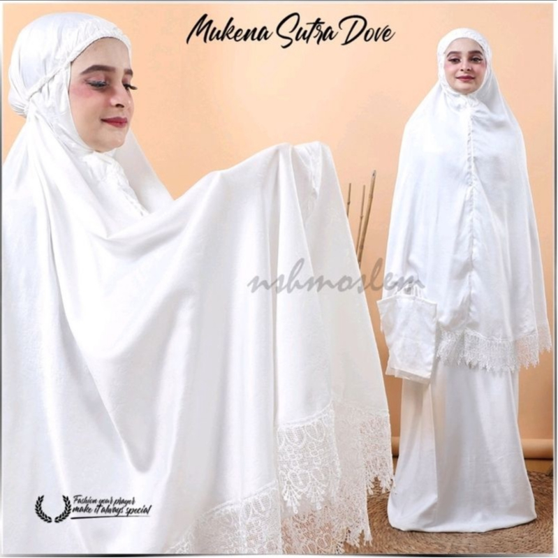 Mukena Dewasa Sutra polos Mewah Jumbo termurah