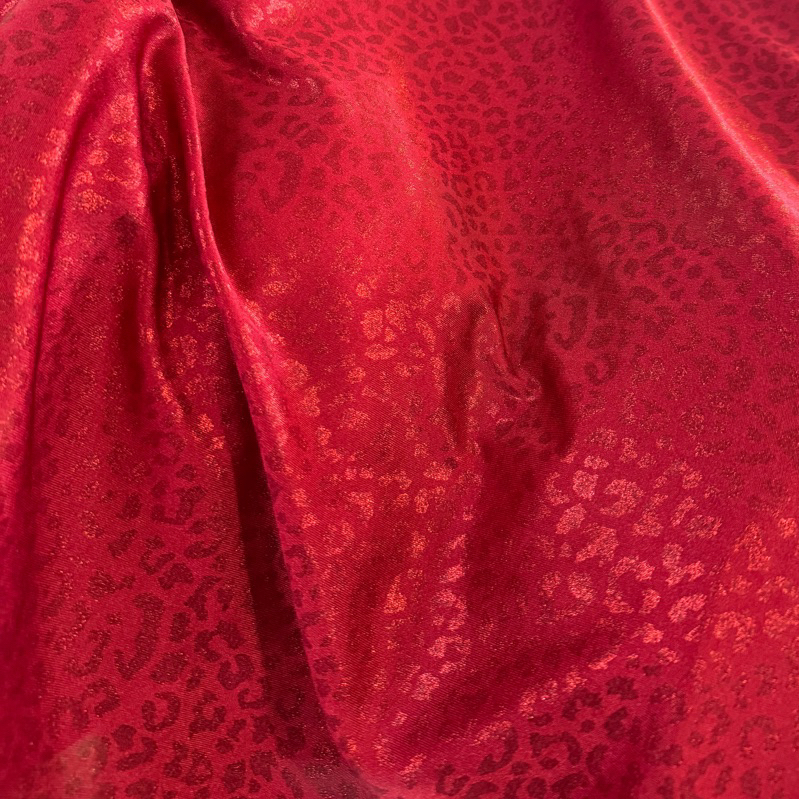 BAHAN KAIN JAGUARD NATAL MERAH CHRISTMAS