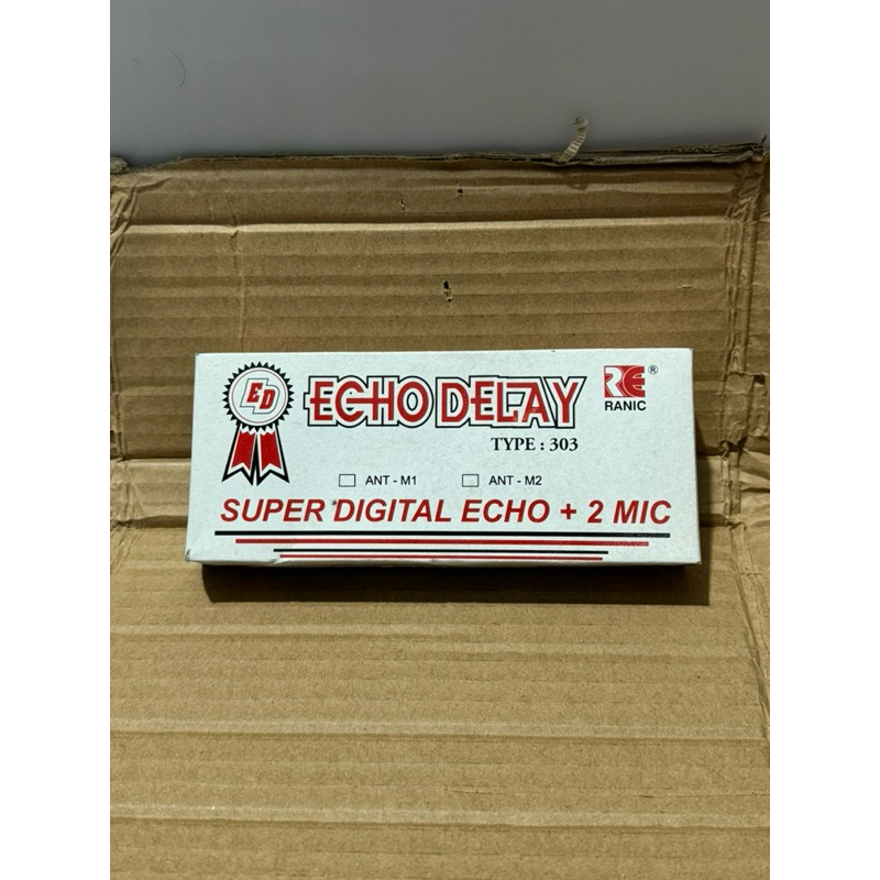 KIT DIGITAL ECHO DELAY PLUS PSU 2 MIC SUPER KARAOKE MIK LOW NOISE 4 POTENSIO RANIC 303 ORIGINAL ASLI