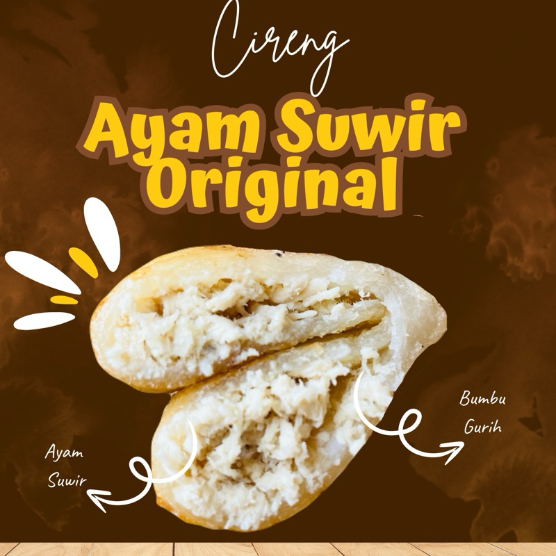 

Cireng Isi Ayam Suwir Original Frozen isi 5pcs