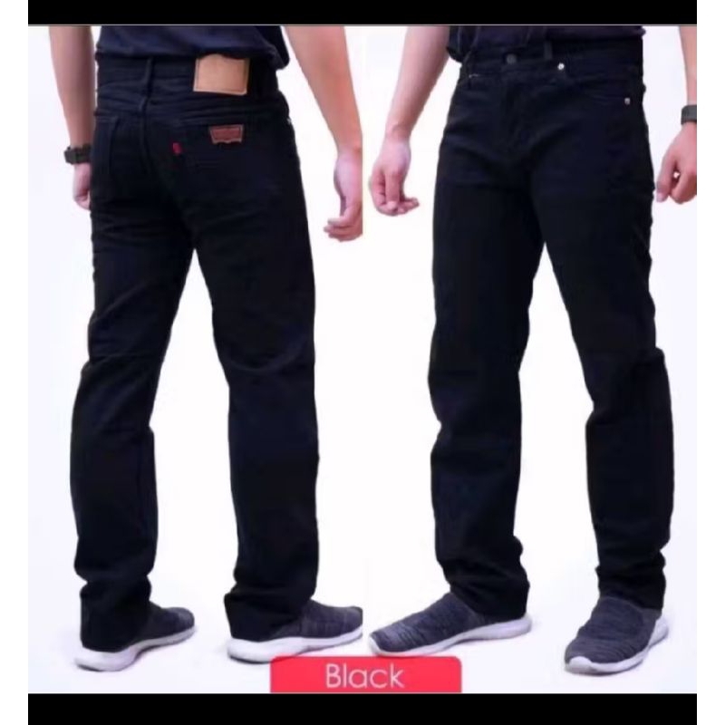 {Bisa COD} Celana jeans panjang Pria Celana jeans panjang Basic reguler 27-38