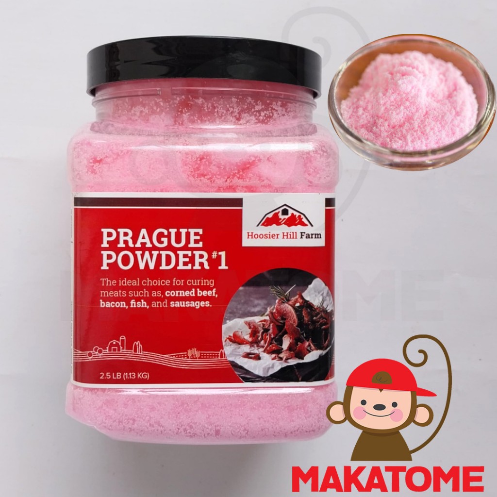 

Hoosier Hill Farm Prague Powder No.1 Pink Curing Salt 25 gr 100 gr sodium nitrite chloride meat garam daging preserving sausages sosis nitrit