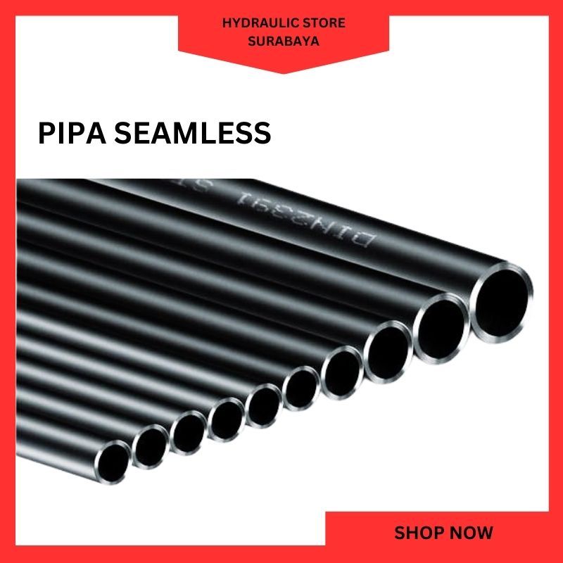 Pipa seamless carbon / karbon steel OD 20mm / ID 16mm panjang 6M