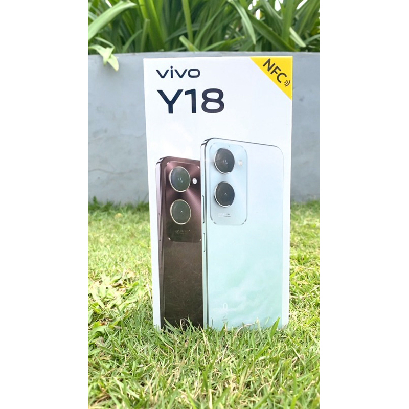 Baru VIVO Y18 4+4/64 GB NFC Helio G85-Camera 50 MP-ORI 100%-Smartphone vivo