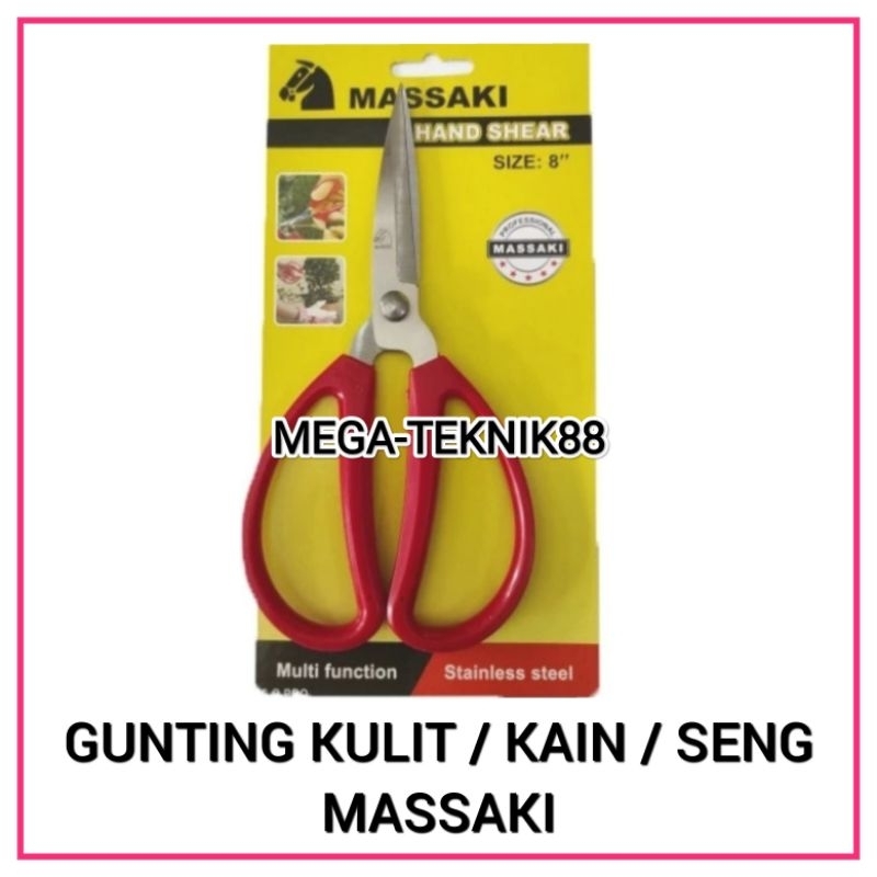

GUNTING STAINLESS SERBAGUNA MASSAKI UNTUK KULIT / KAIN / SENG