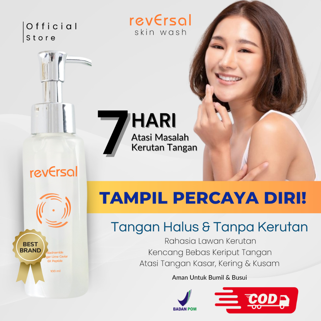 REVERSAL SKIN WASH Untuk atasi kulit kering dan keriput | Mencerahkan Kulit | Menutrisi Kulit Jadi C