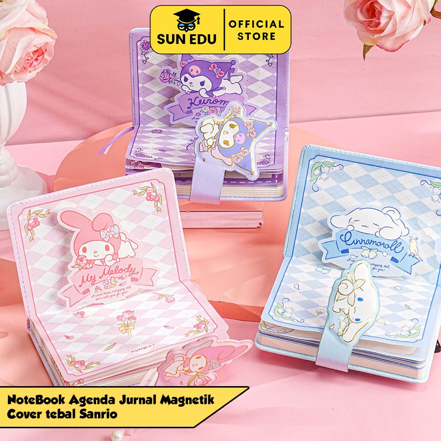 

Notebook A6 Sanrio/ Buku Catatan Magnet Journal Lucu