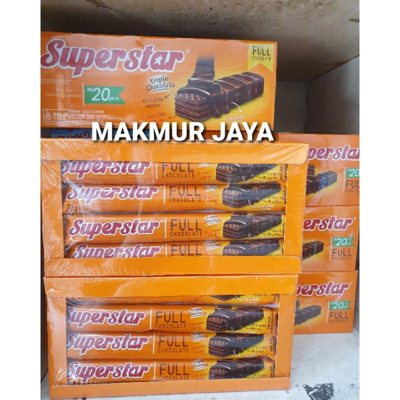 

SUPERSTAR TRIPLE WAFER CHOCOLATE (1 Kotak Isi 20 pack)