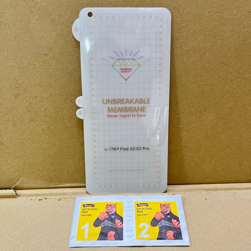 Antigores bening full Oppo Find X2 / Oppo Find X2 pro melengkung bahan lentur hydrogel
