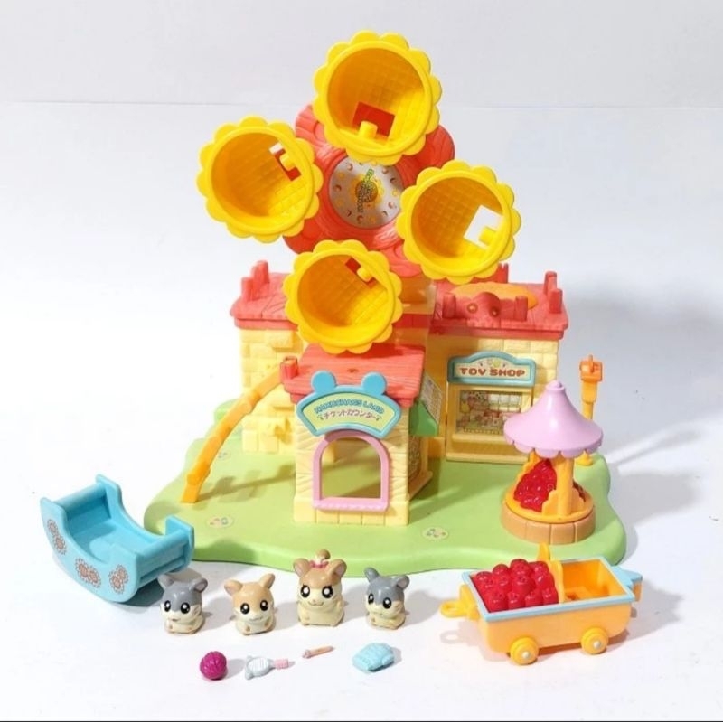 epoch Hamtaro HC-102 sunflower ferris wheel playset figure