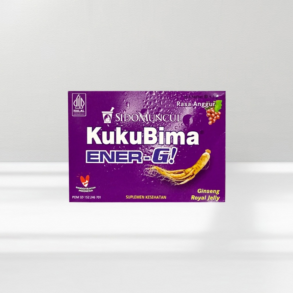 

KukuBima ENER-G BOX rasa Anggur isi 6 sachet