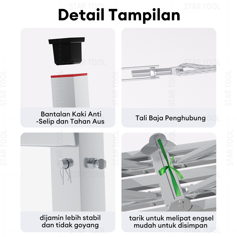 Alat Cat Scaffolding Steger Perancah Premium Perancah Baru Tangga Lipat