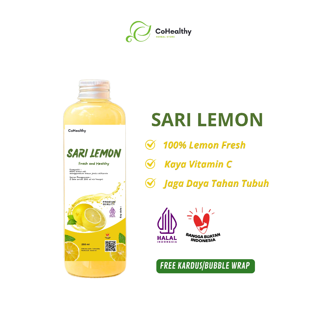 

Sari Lemon / Air Lemon Murni / Pure Lemon Juice Detox Cohealthy 250ml