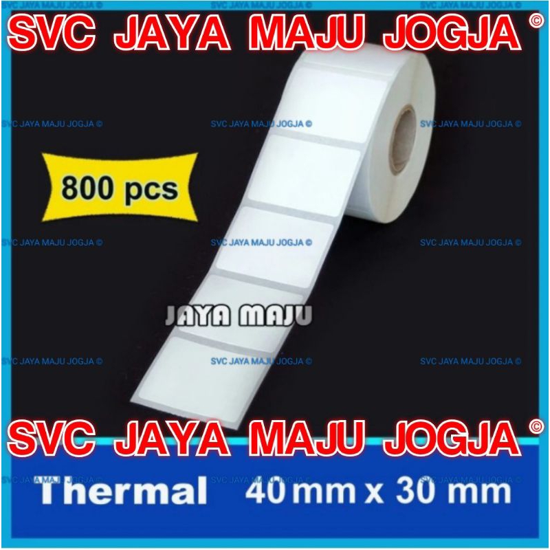 

[ ARGOX ] 40 X 30 THERMAL - 1 LINE - FACE OUT - ISI 800 PCS || CORE 1" || LABEL BARCODE TANPA RIBBON DIRECT THERMAL MURAH LABEL STIKER STICKER THERMAL ISI 800 PCS || 40X30 4X3 CM - OS214 OS 214 NU PLUS CP2140 CP 2140 CP2240 CP 2240