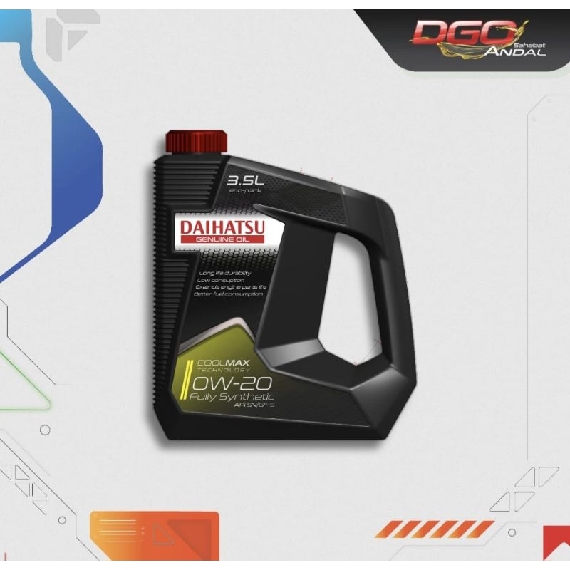 Daihatsu Genuine Oil 0W20 3,5L OLI MOBIL 0W20 3,5L