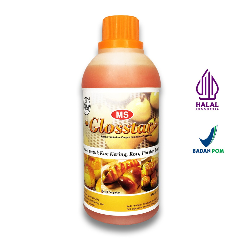 

Glosstar Pengkilap kue kering / roti / pia / mooncake - MS Baker ( 500 ml ) Halal