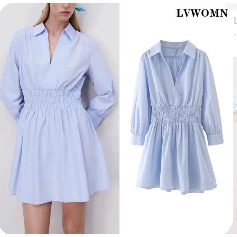 zara poplin dress