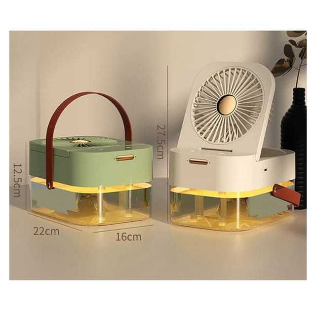 Kipas Angin AC Mini Fan Portable-Remote Control Bisa Di Lipat///KODE 632