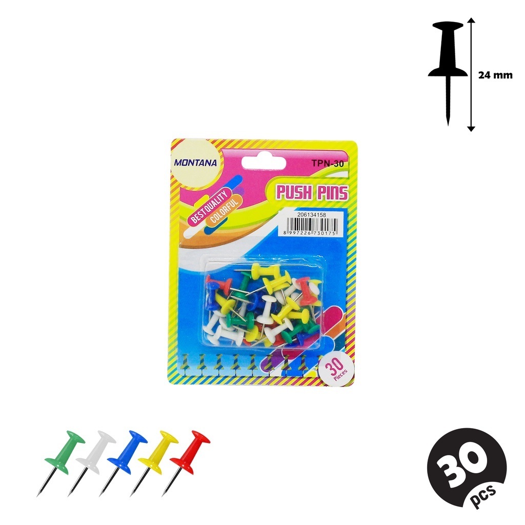 

PUSH PIN MONTANA TPN-30/ JARUM TEKAN