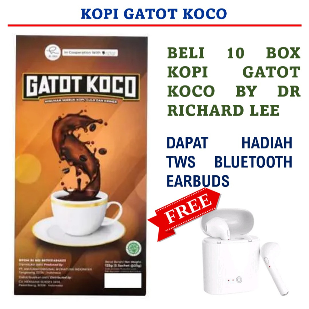 

Kopi Gatot Koco ( 10 Box @ 5 Sachet ) By dr. Richard Lee - Kopi Gatot Koco (Privasi Aman)