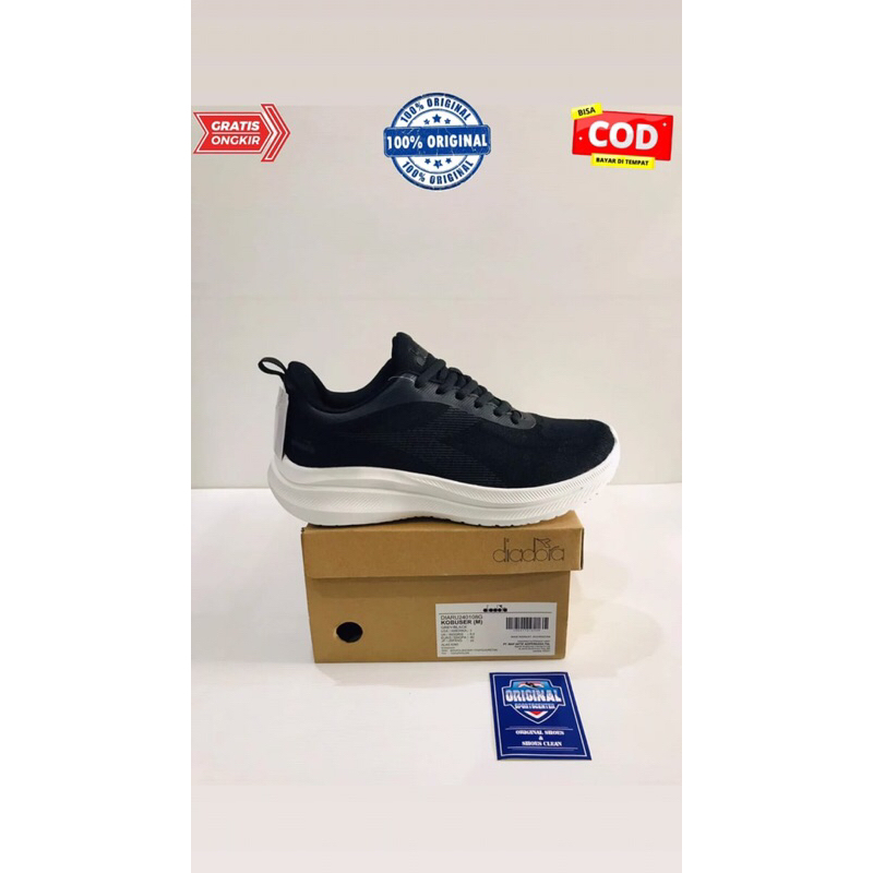 BIG SALE SEPATU RUNNING PRIA DIADORA KREDIBEL HITAM [DIARU240204B] ORIGINAL