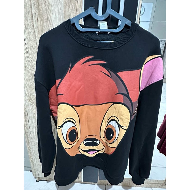 PRELOVED - Zara Oversized Bambi Sweater Disney Size S-M