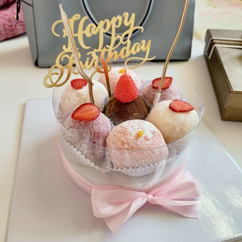 

(PO SEHARI) Mochi daifuku birthday cake isi 7 pcs (instant saja, khusus jadetabek)