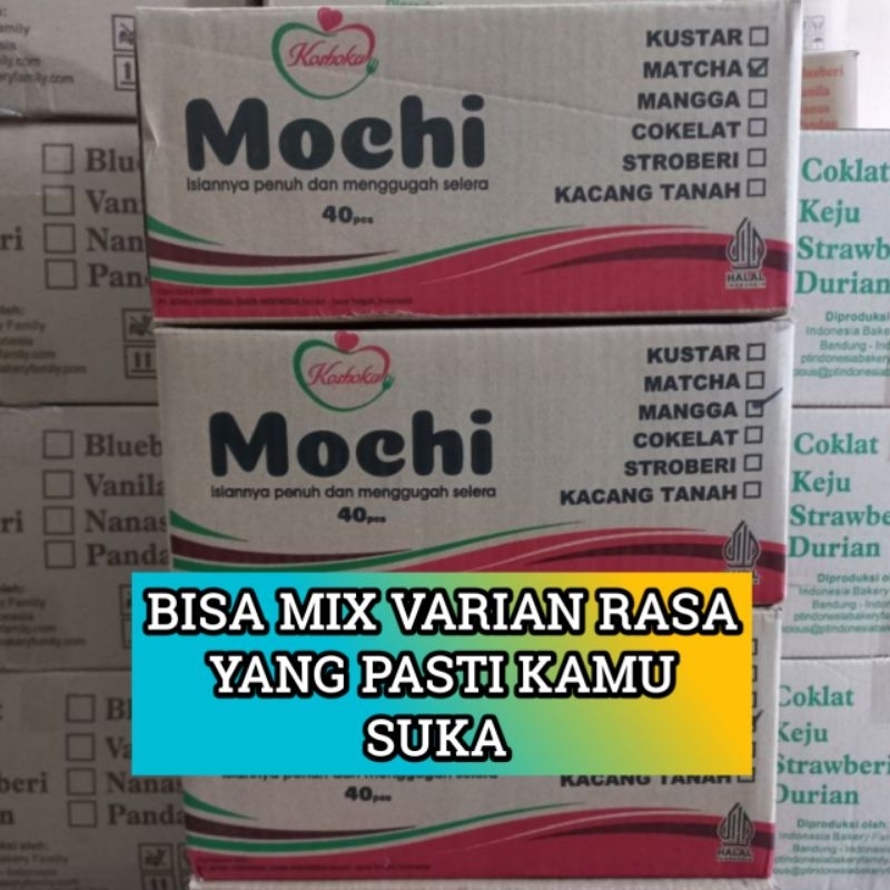 

Koshoku / Kue Mochi Viral tiktok Jepang Moci 1 Dus Taburan tepung / Kue Mochi Varian Rasa/Cokelat Kacang tanah Kustar Mangga Matcha