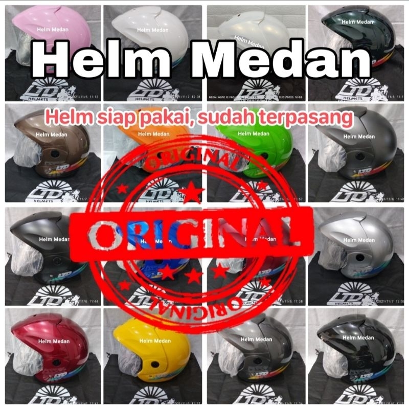(Kaca Hitam) Helm LTD Sport Asli Original Malaysia 100%
