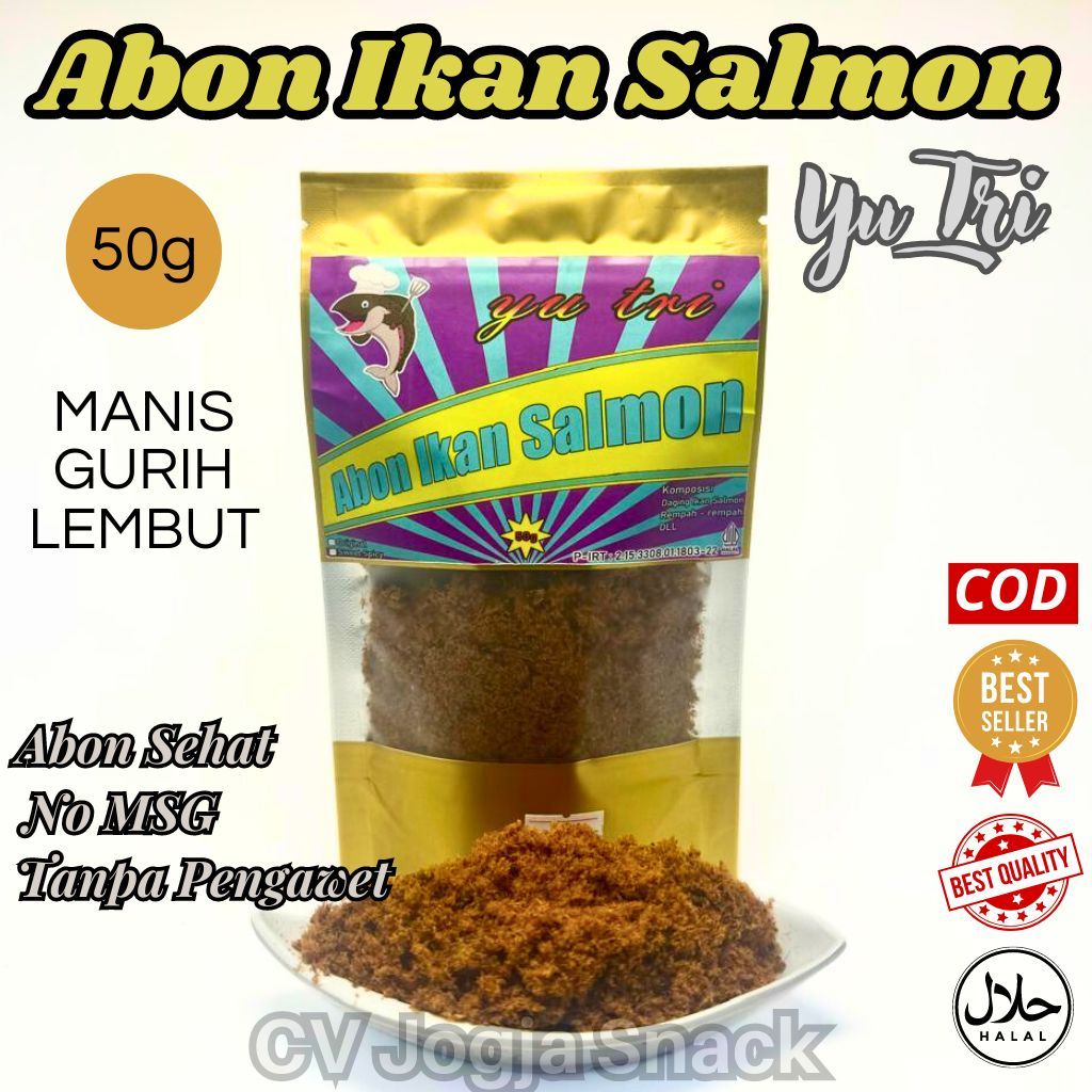 

Promo Abon Ikan Salmon 50 Gram Manis Gurih Lembut Tidak Amis Halal Tanpa Pengawet Snack YuTri